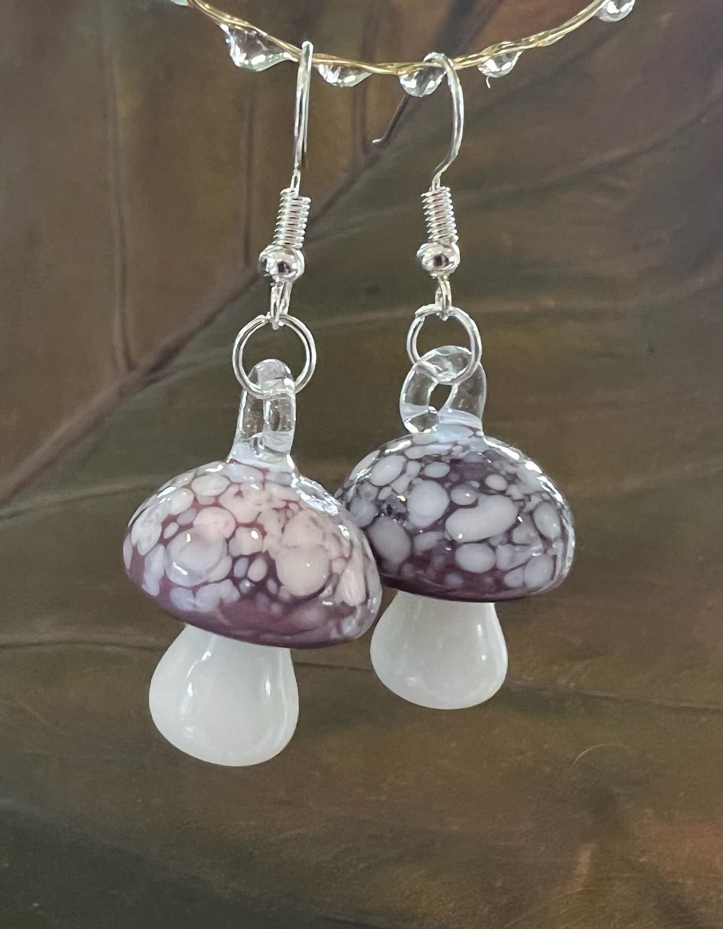 Mushroom earrings