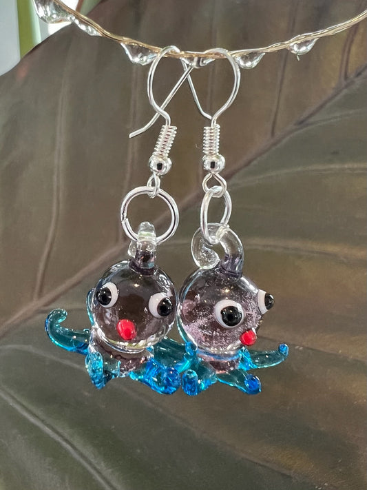 Octopus earrings